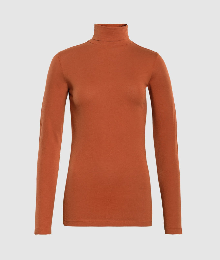 Orange High Neck For Women